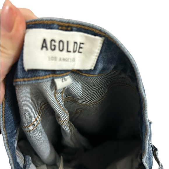 Agolde Toni Mid Rise ankle Straight Leg in Stratosphere size 28 - Picture 5 of 6